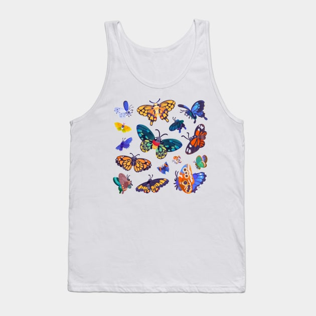 Butterflies Day Tank Top by pikaole